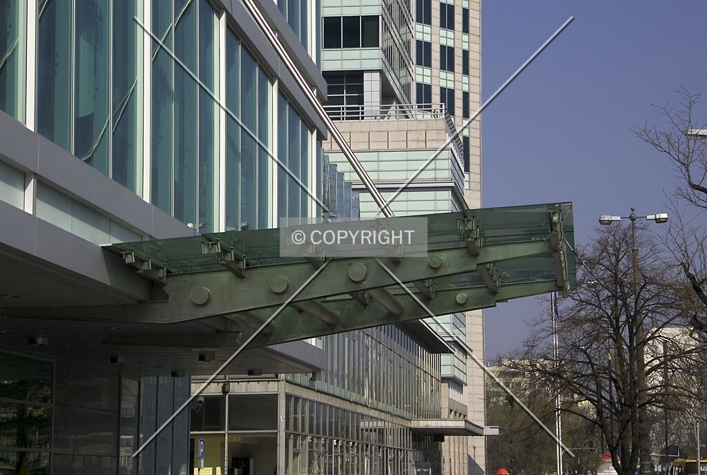 Canopy over main entrance