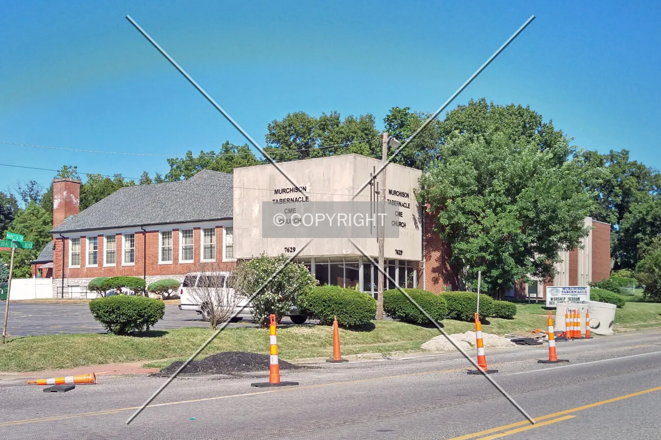 View from the southwest; July 31, 2015