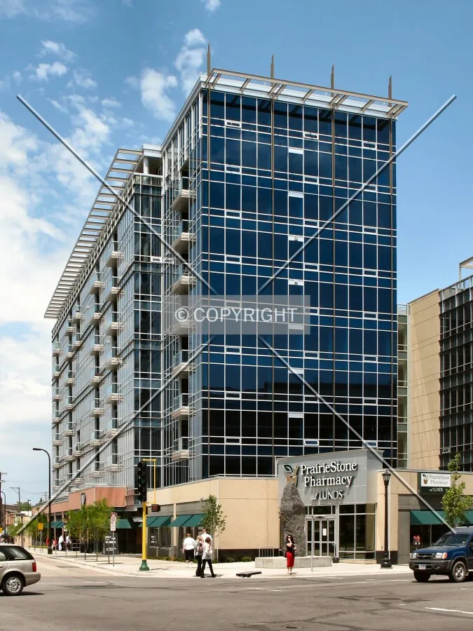View to the northwest along University Avenue