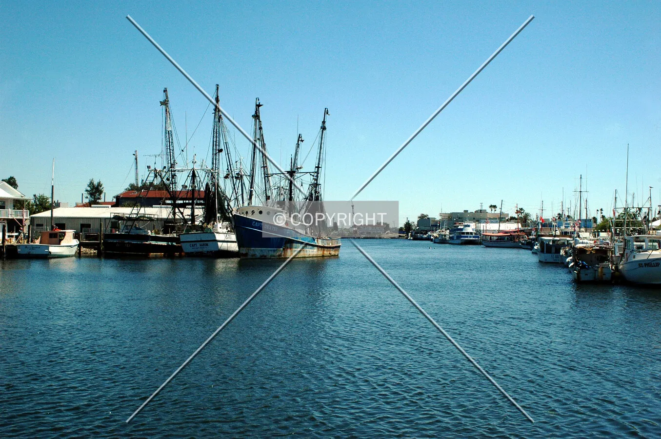 Sponge docks along the Anclote River