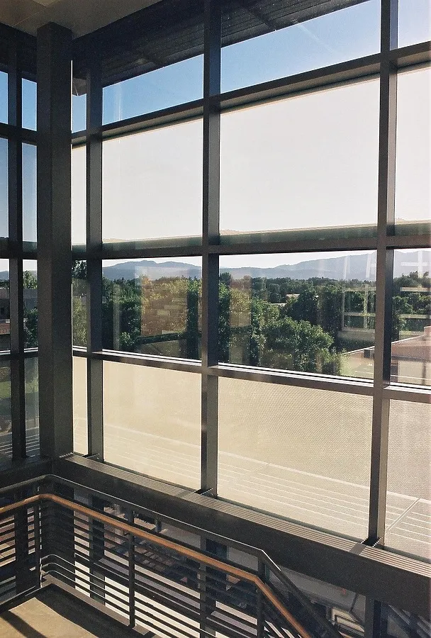 View out the stairwell