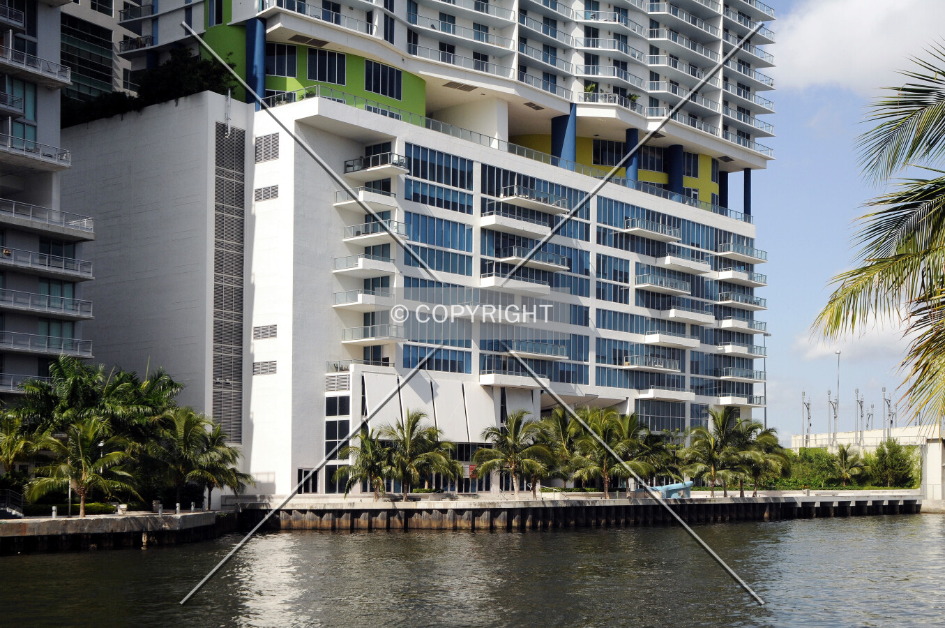 View from the northeast across the Miami River