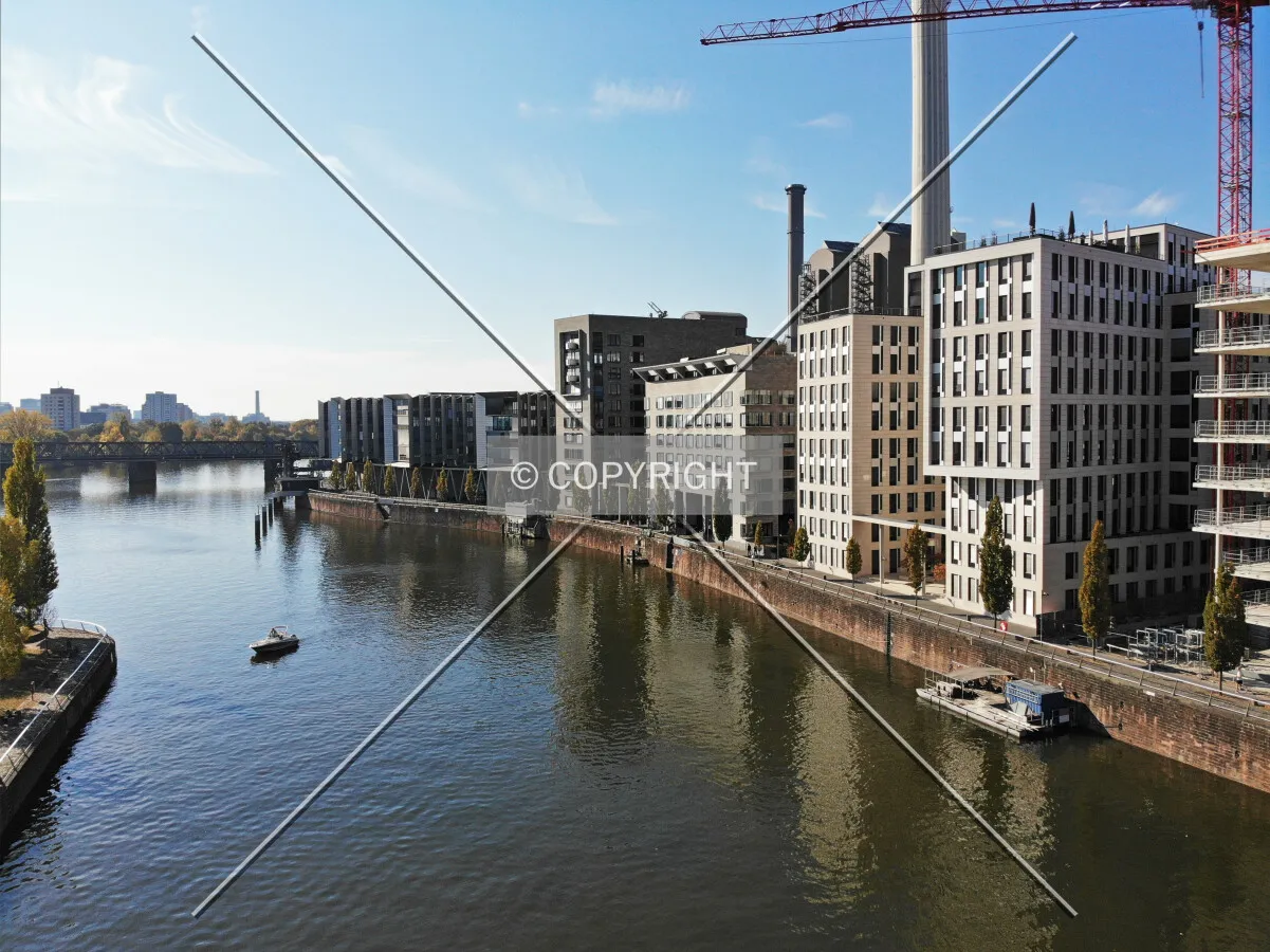 The Westhafen development area in Frankfurt