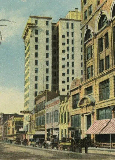 Vintage postcard view