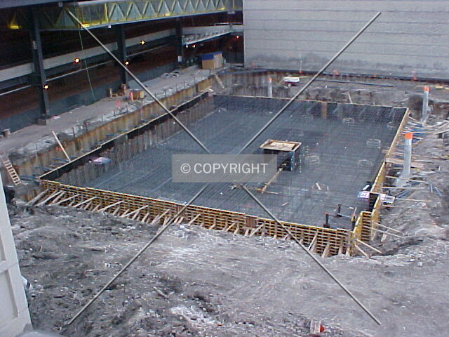 Looking southwest over the site