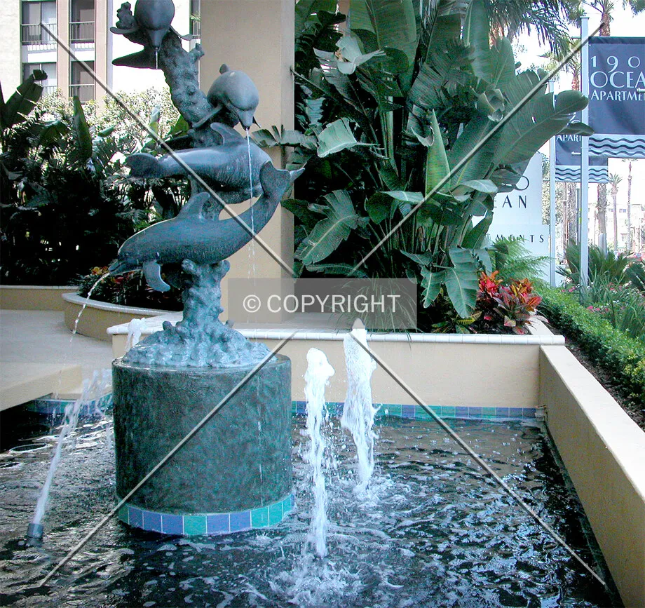 Fountain in the front