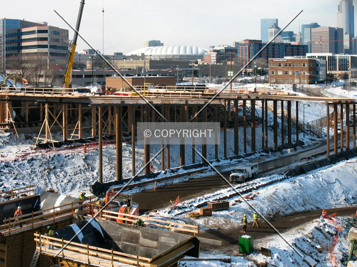 Steel from Abutment 1 to just short of West River Parkway