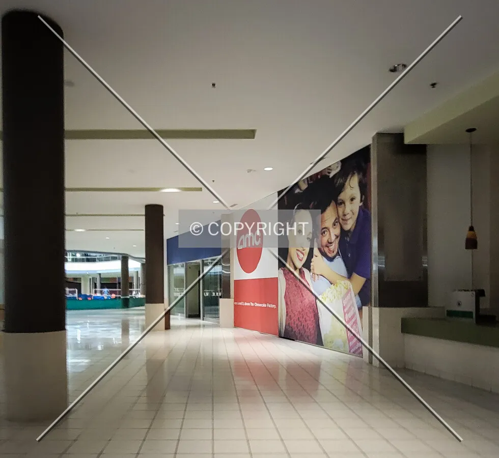 First floor food court looking towards the atrium; October 26, 2023