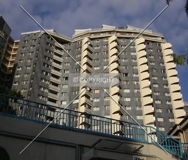 Looking up from the street