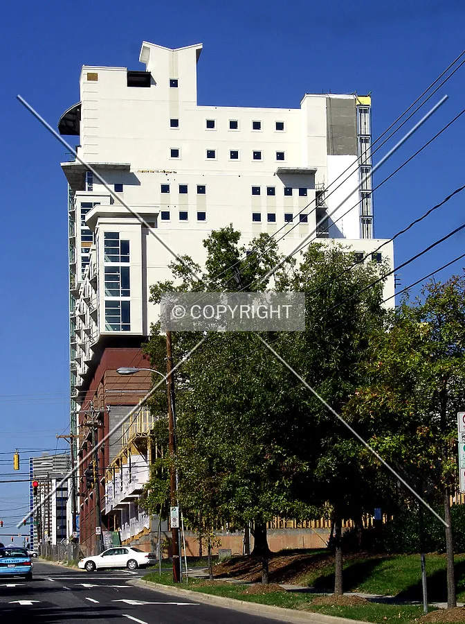 Looking west from East 6th Street