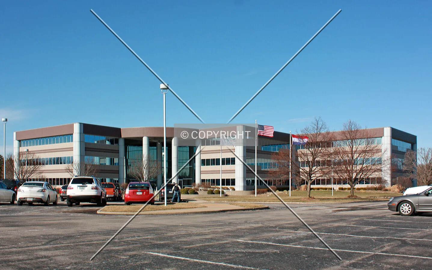 View from the southeast