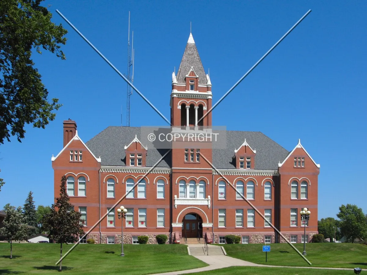 Full south elevation from the courthouse lawn