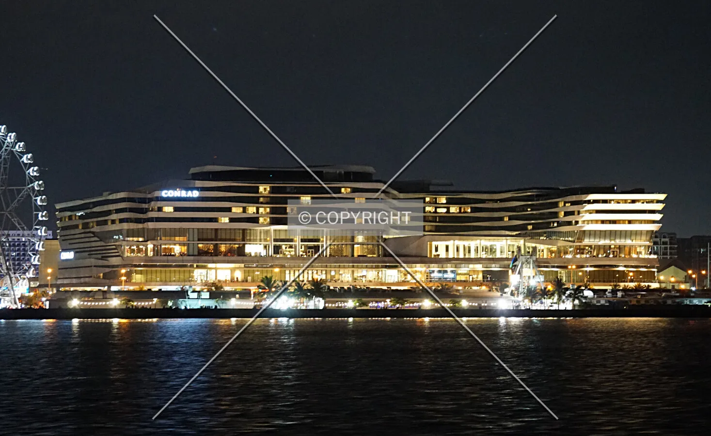 Night view from the Bay of Manila; February 26, 2018