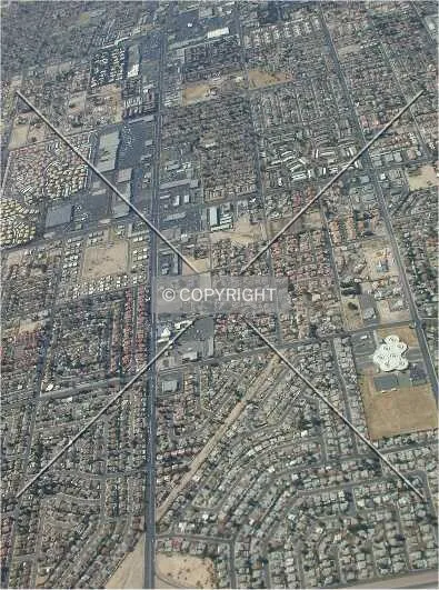 Las Vegas on approach