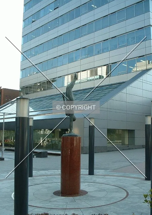 Plaza adjacent to the main entrance