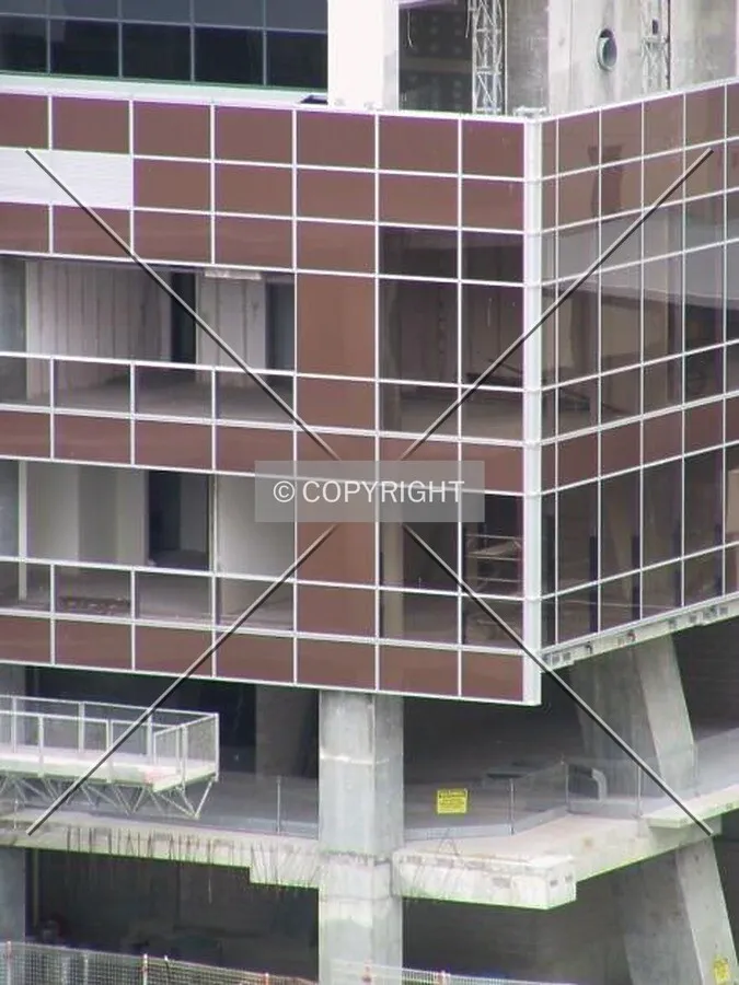 Cladding on lower levels