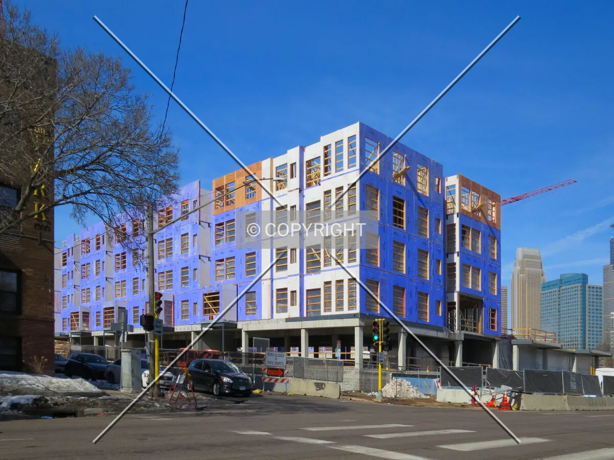 View to the northwest across East 15th Street & Portland Avenue