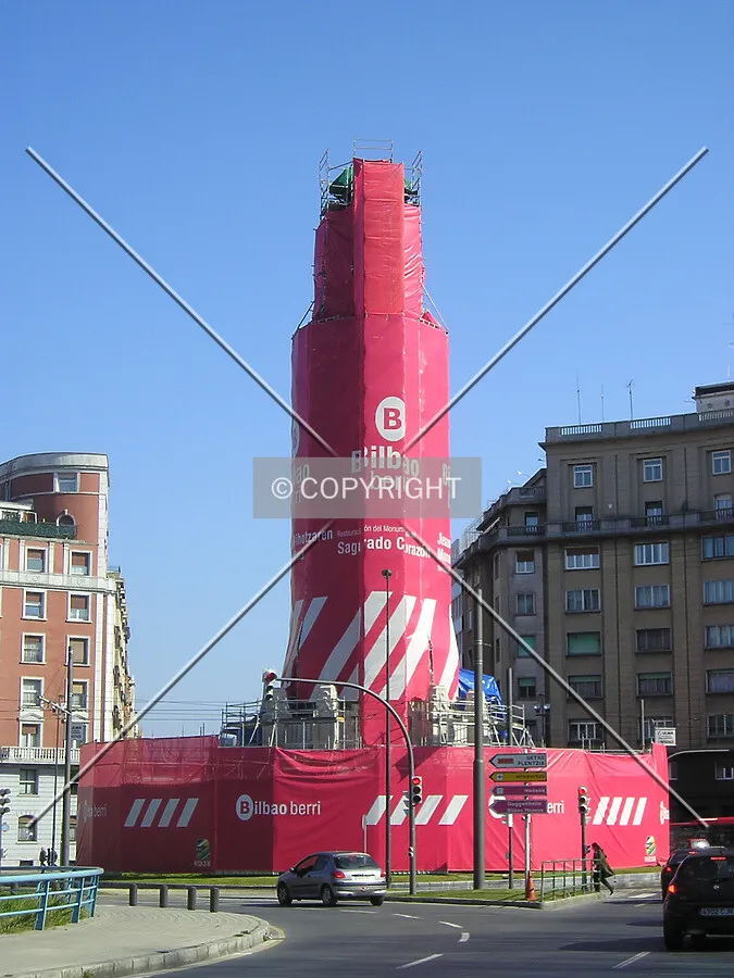 View of the building under renovation