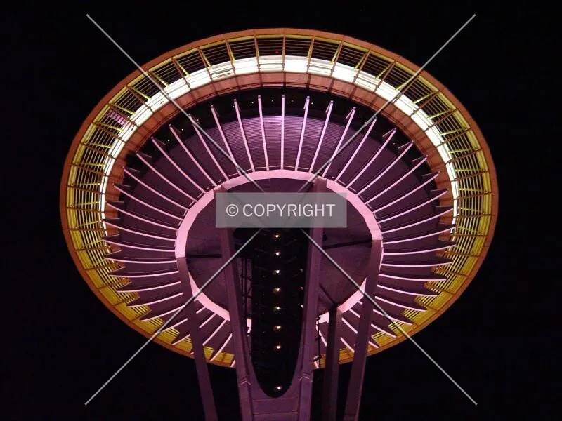 Observation deck at night
