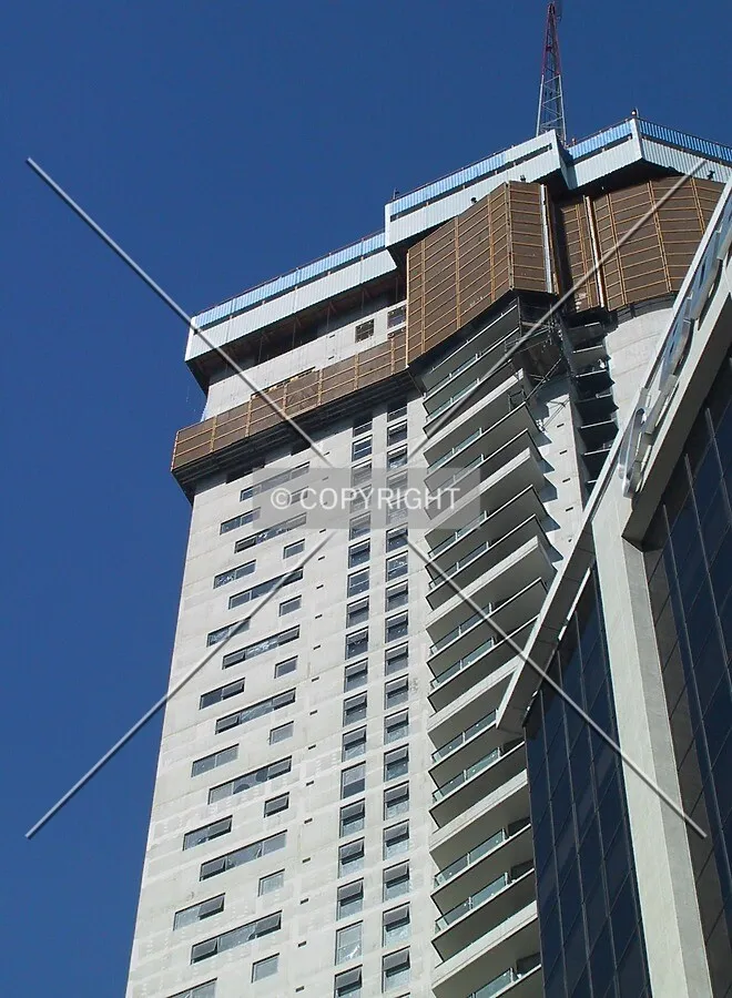 Looking up from Adelaide Street