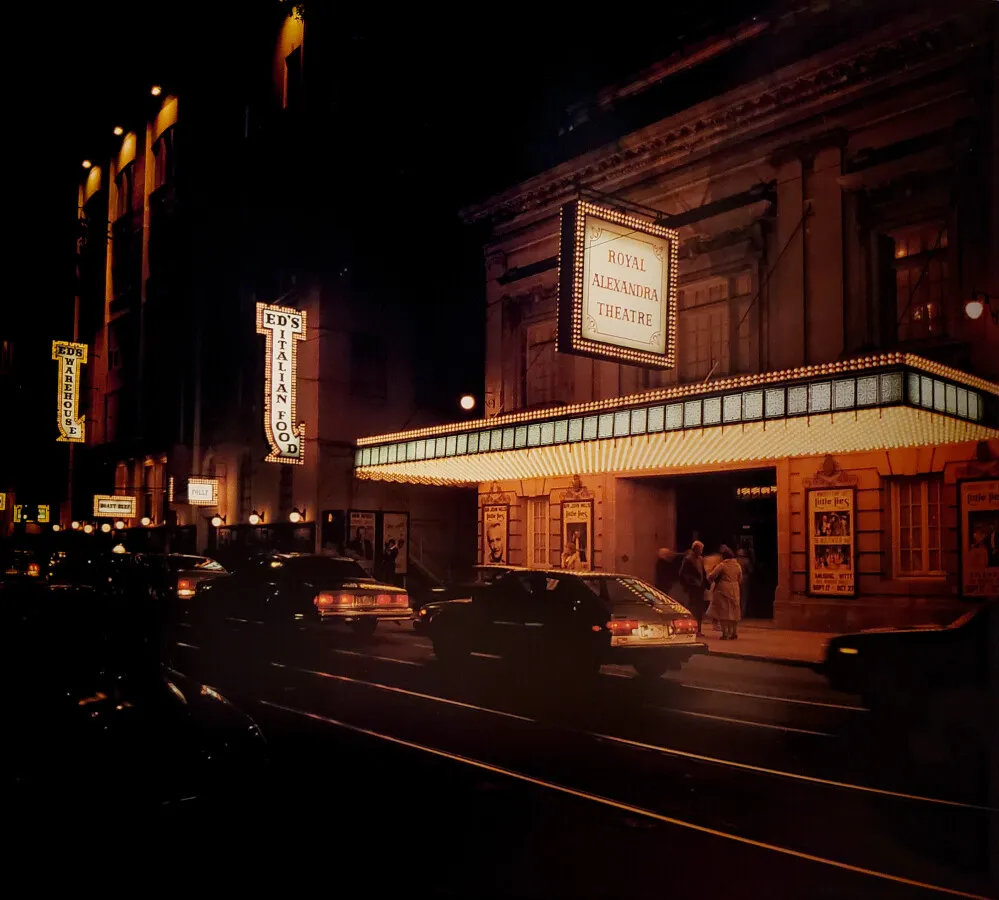 Vintage view at night