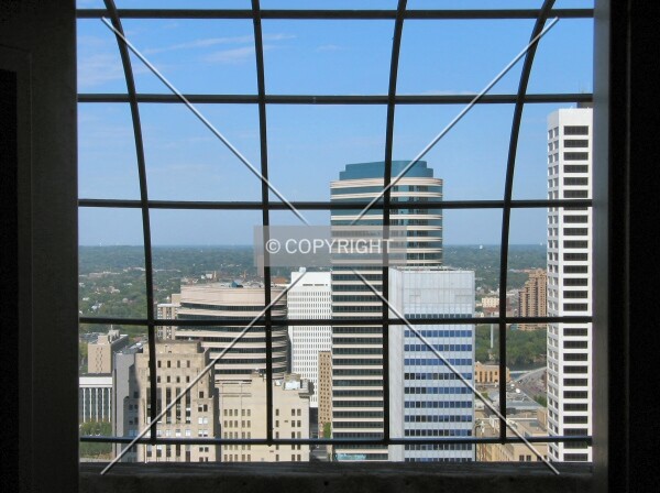 First glimpse of the city when entering the Observation Deck