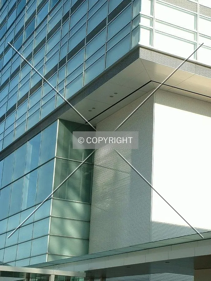 Corner view with reflections and angles