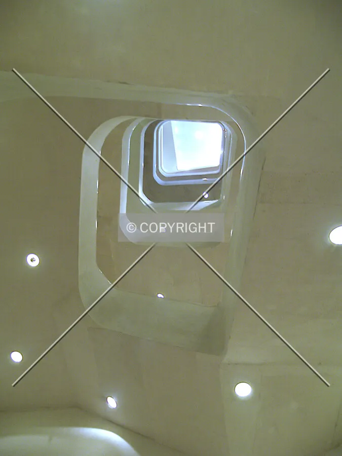 Looking up the stairwell