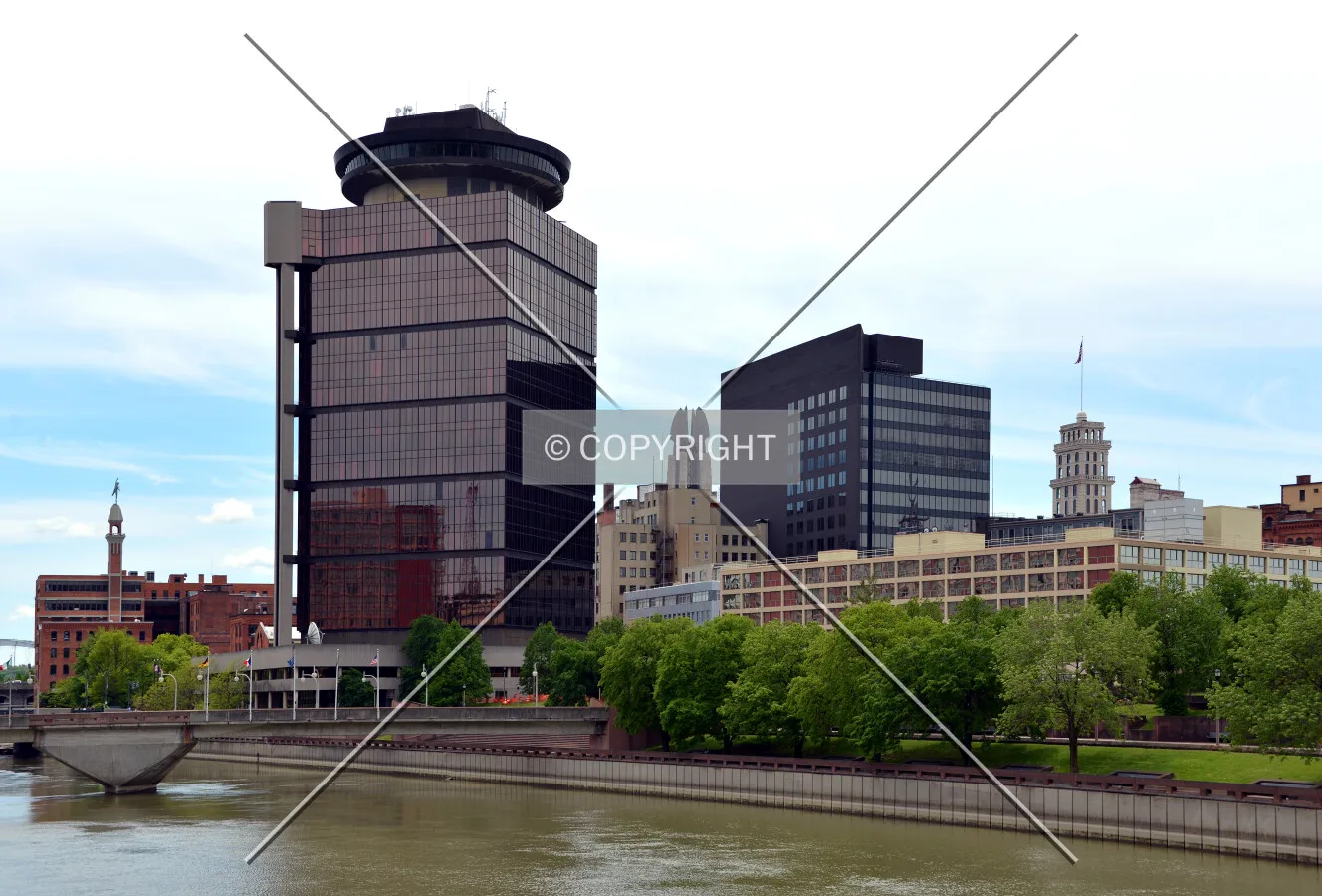 Downtown skyline from the northeast