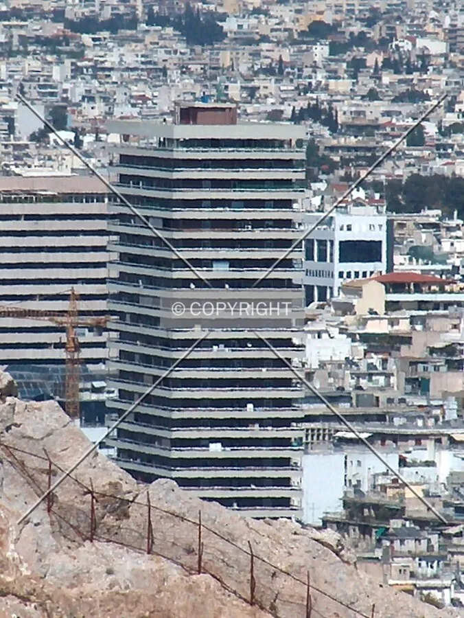 Distant view from the Lycabettus Hill