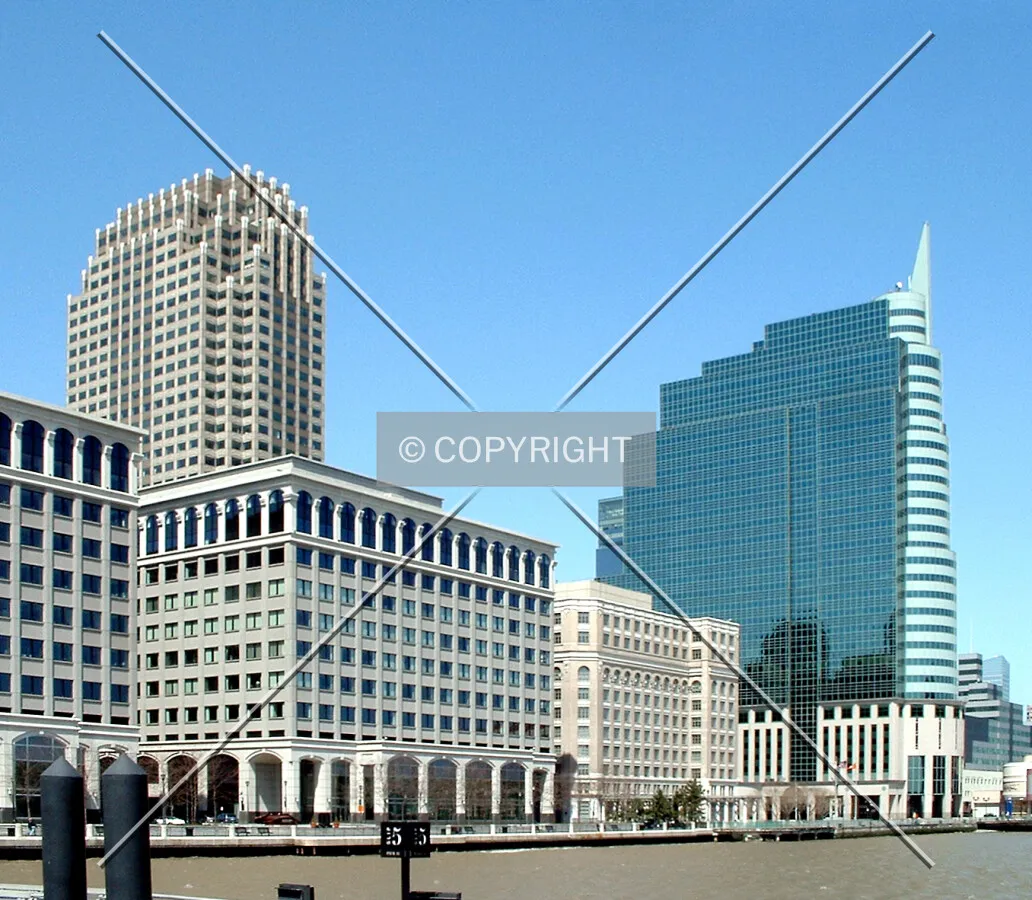 View from the southeast along the waterfront