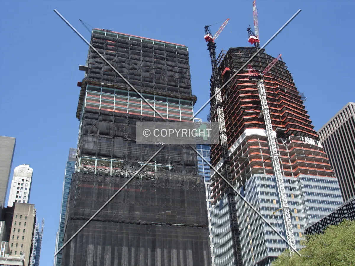 Viewed from Bryant Park with the Bank of America Tower to the right
