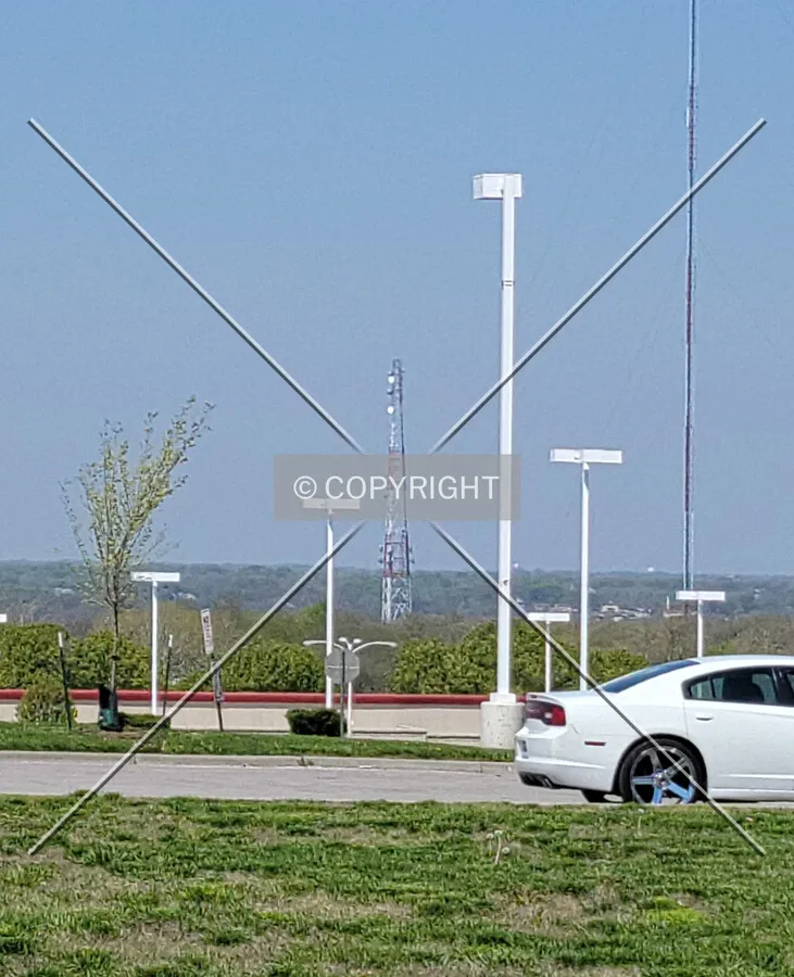 Distant view from the east; April 25, 2021