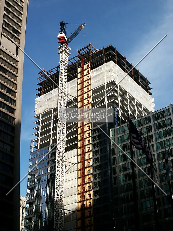 Looking up from the southwest