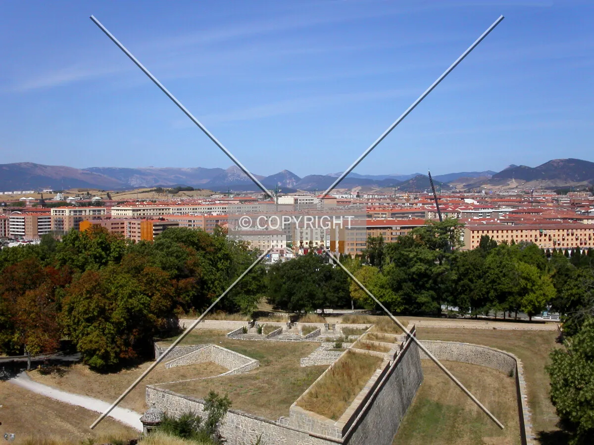Looking north from the city walls