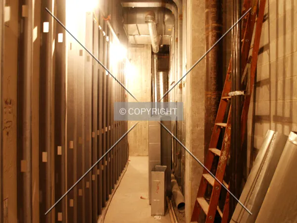 Passageway from Huron Street towards the lobby