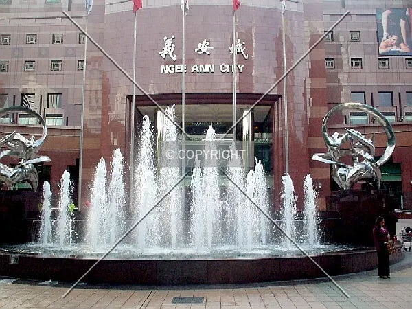 Fountain in front plaza