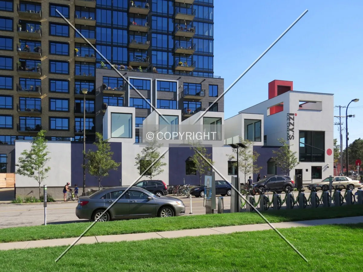 View to the east across 11th Avenue South from Gold Medal Park