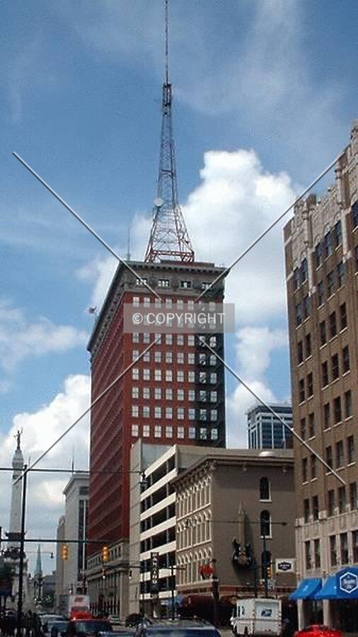 View to the North along Meridian Street