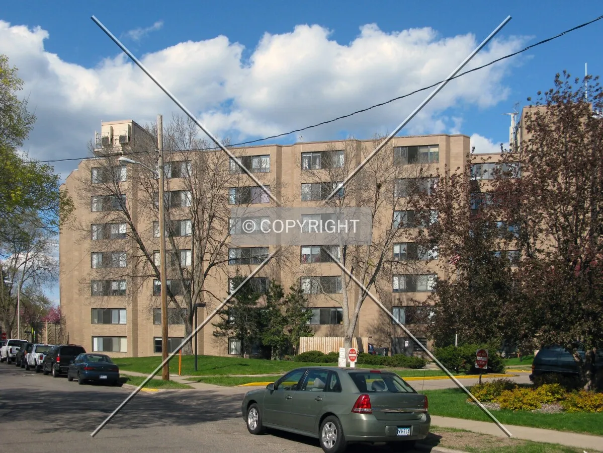 View to the northeast from Chicago Avenue