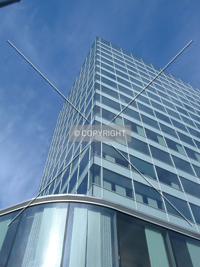 Looking up southeast corner