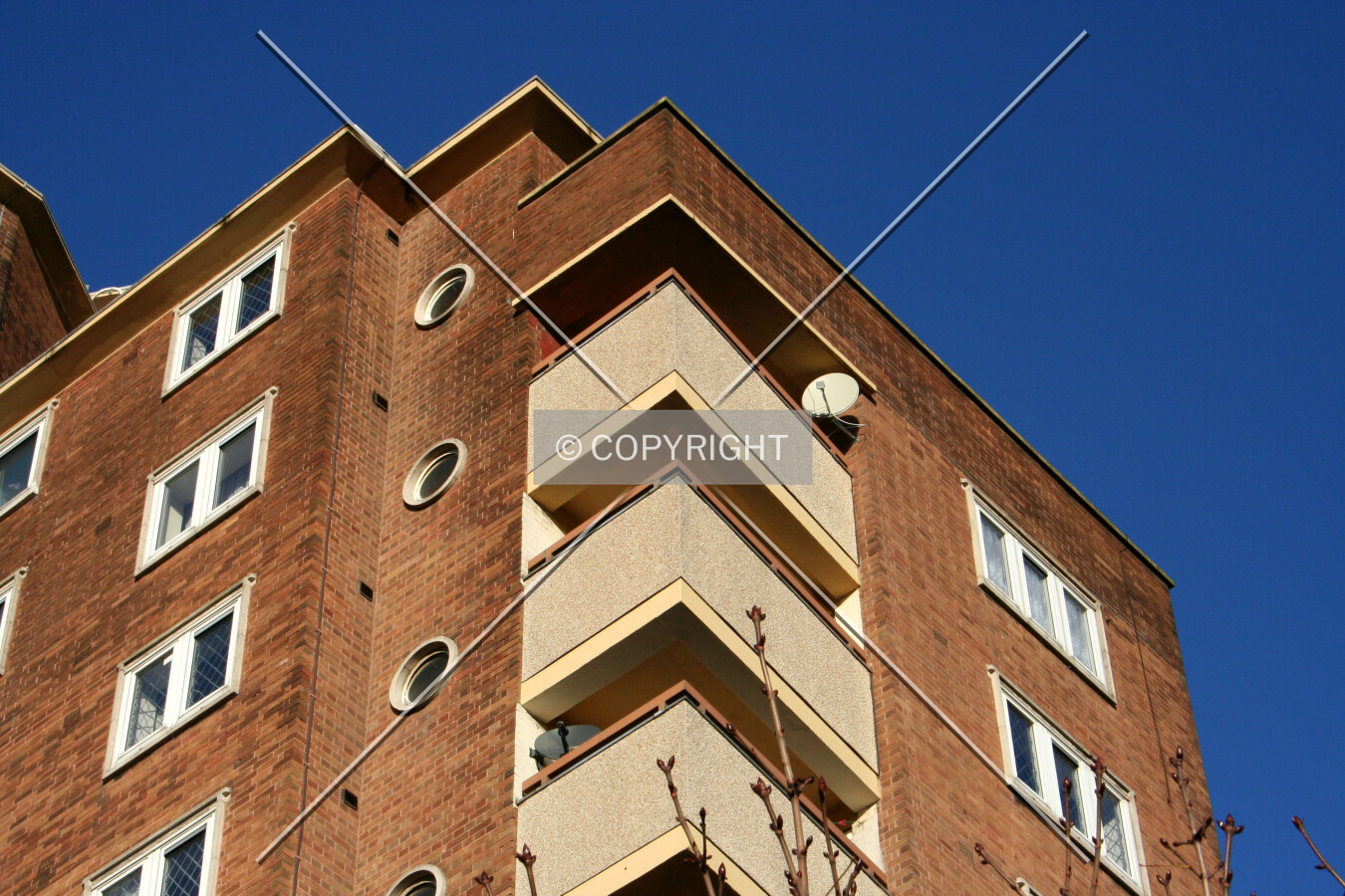 Looking up at the top