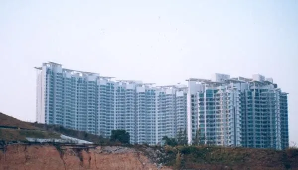 View over a hill
