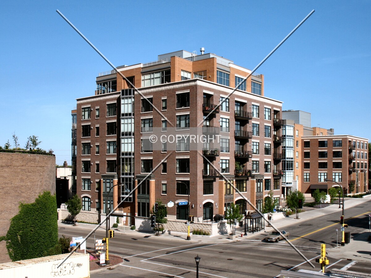 Elevated view from the east