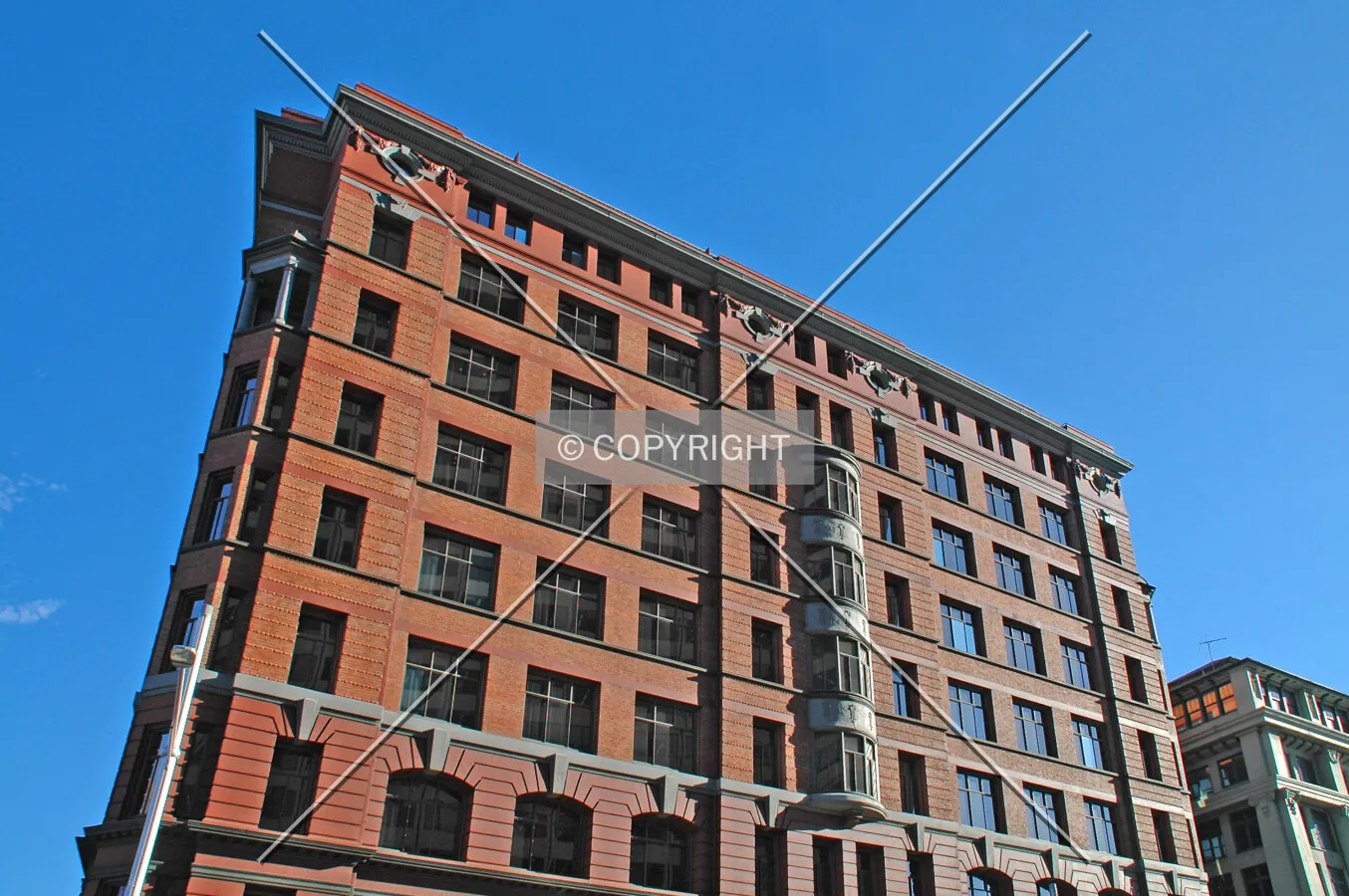 Looking up from Rawson Place
