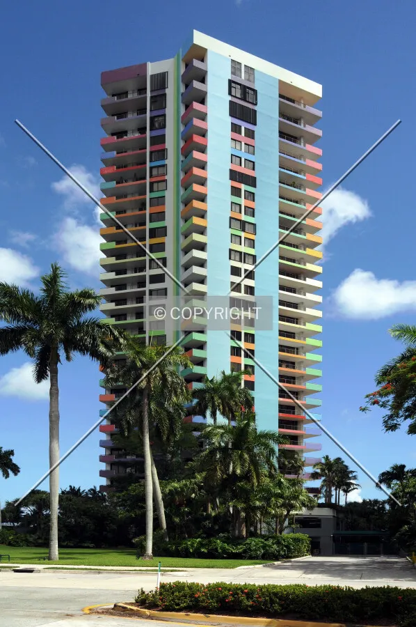 View from the northwest across Brickell Avenue