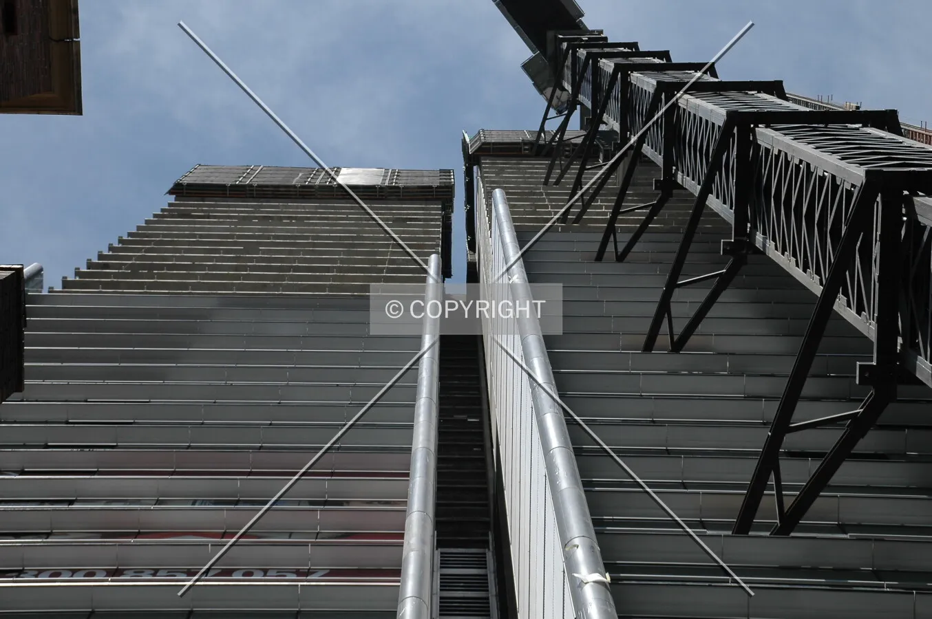 Looking up the northside