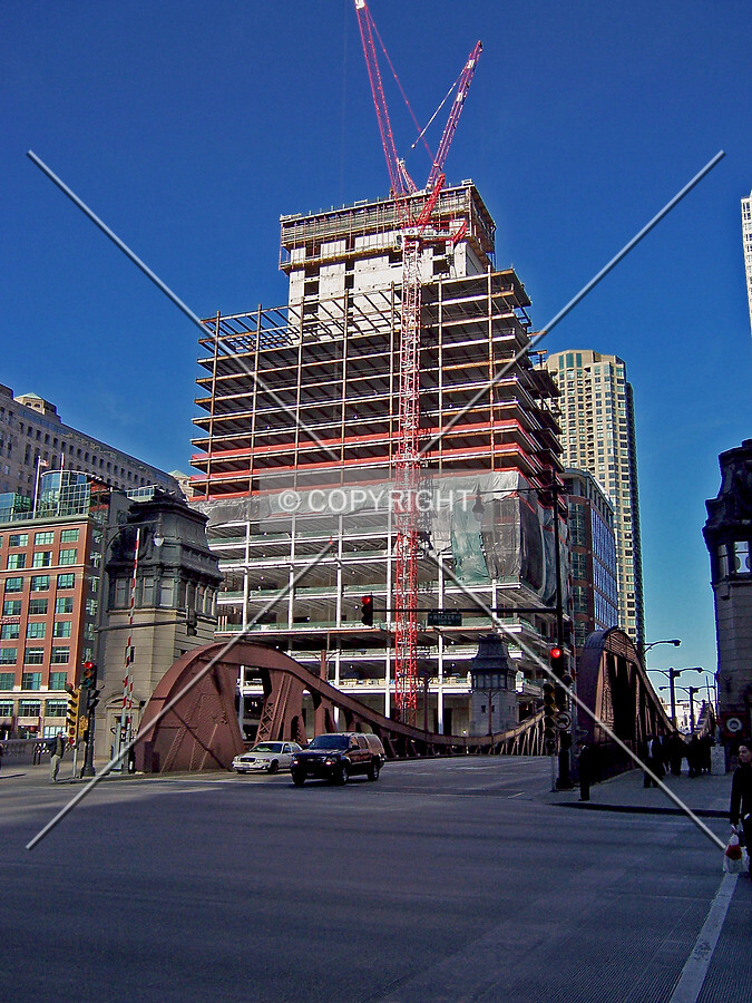 Looking north from the intersection of LaSalle Street and Wacker Drive