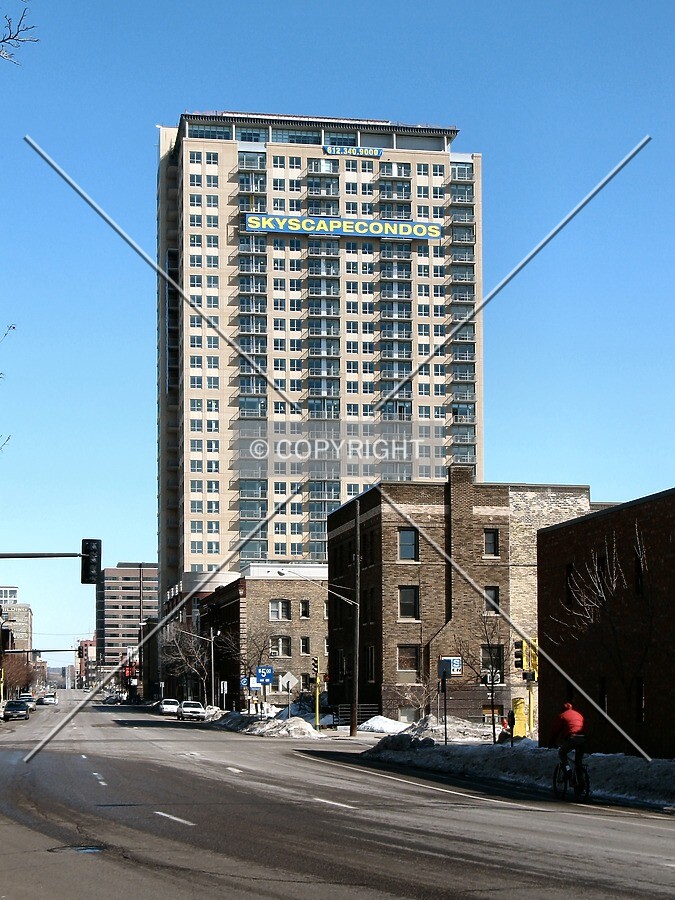 View to the north along Portland Avenue