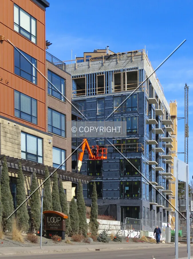 Southwest corner from West Lake Street